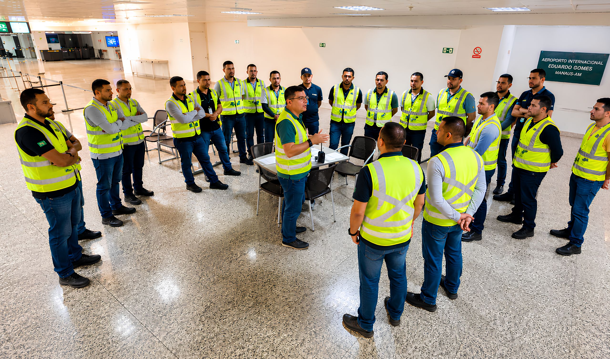 Trabalhadores aeroportuários unidos pelo SINTRENORTE